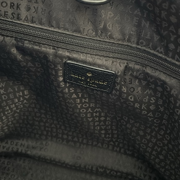 KATE SPADE | Black Leather Tote Purse - Picture 8 of 10